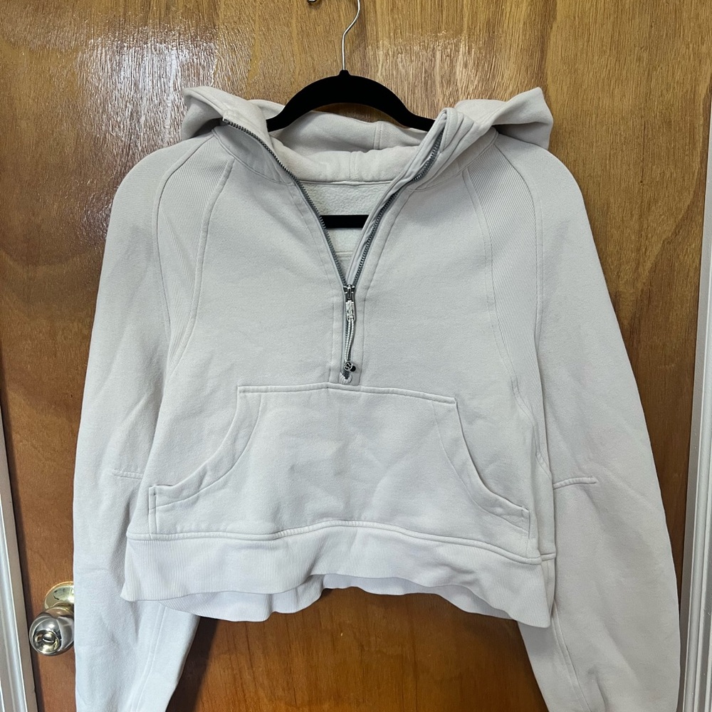 Lululemon Scuba Oversized Half Zip - White Opal